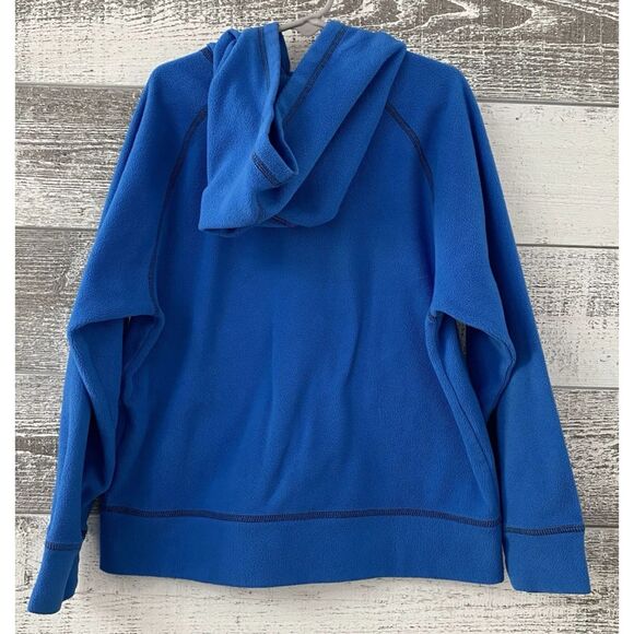 The North Face Polartec Classic Boys Small 7/8yrs Hooded Fleece Blue Zip Jacket - Picture 3 of 13